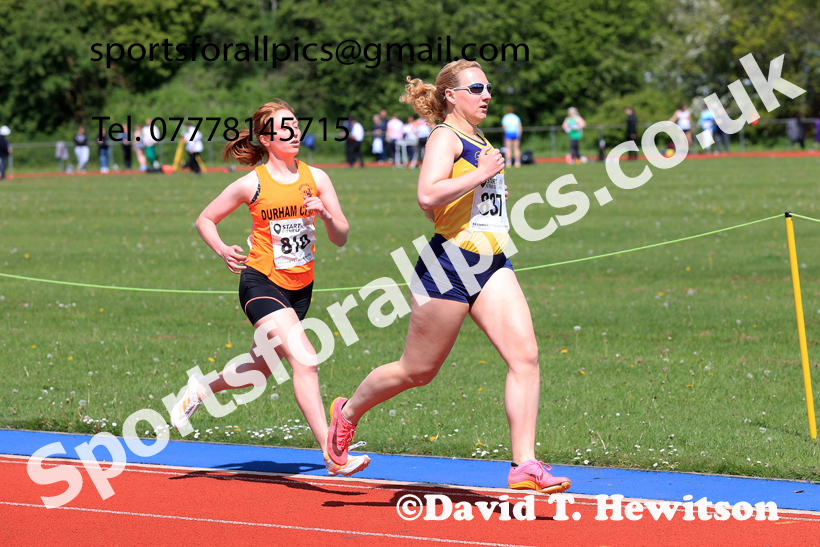 1500 metres, 2026 North Eastern Track and Field Champs, Shildon, County Durham. Photo: David T. Hewitson/Sports for All Pics
